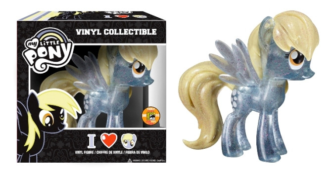 My Little Pony Derpy Vinyl Figure Clear Sparkle SDCC 2013 Exclusive