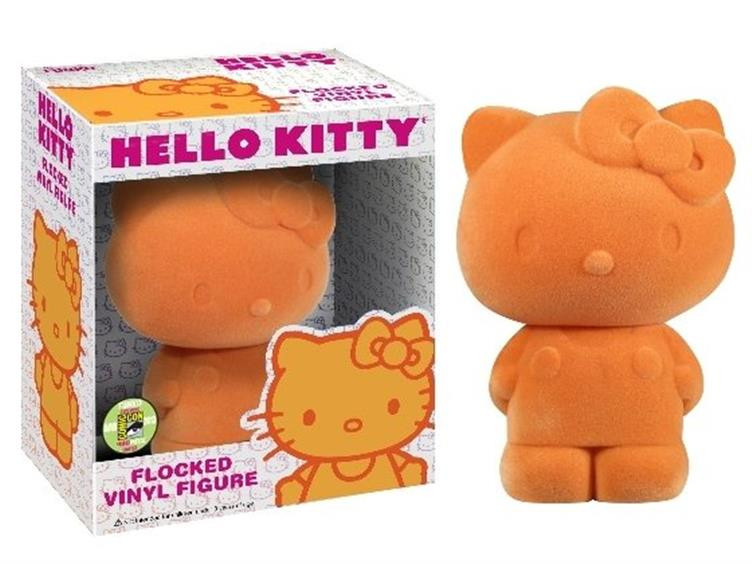 Hello Kitty Flocked Vinyl Figure SDCC 2013 Exclusive - Orange