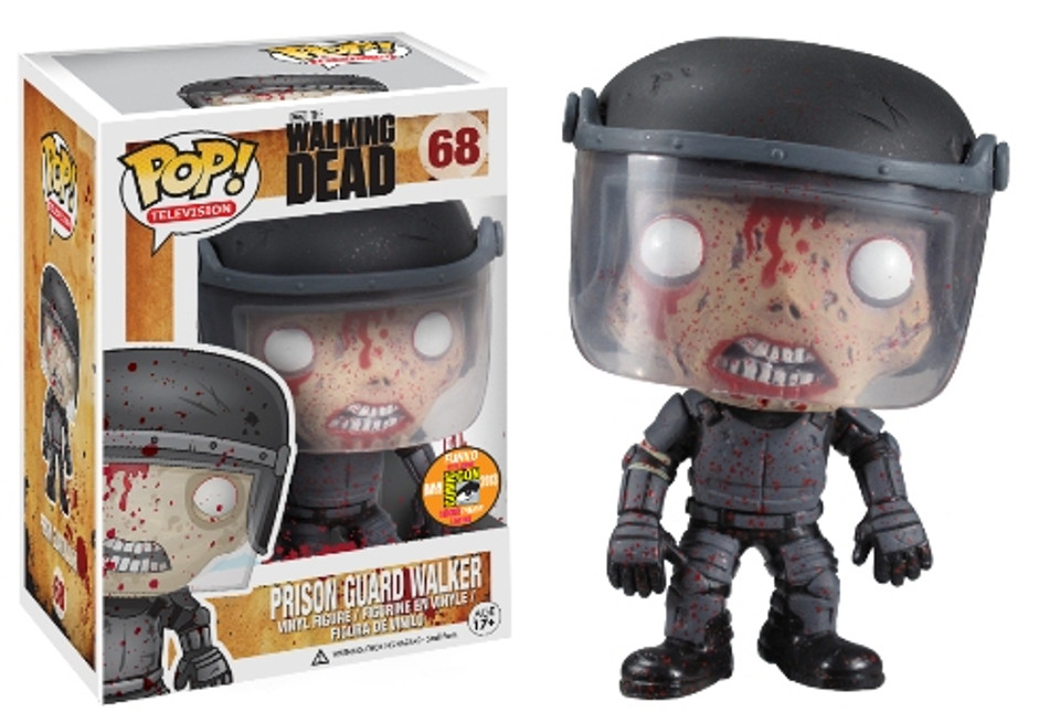 POP Television (VINYL): Walking Dead – Prison Guard Zombie Blood Spattered SDCC 2013 Exclusive