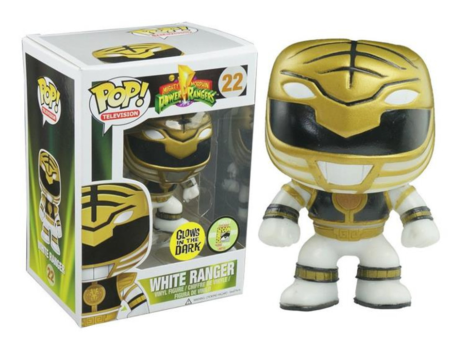 Pop! Television: White Ranger Glow In The Dark SDCC 2013 Exclusive