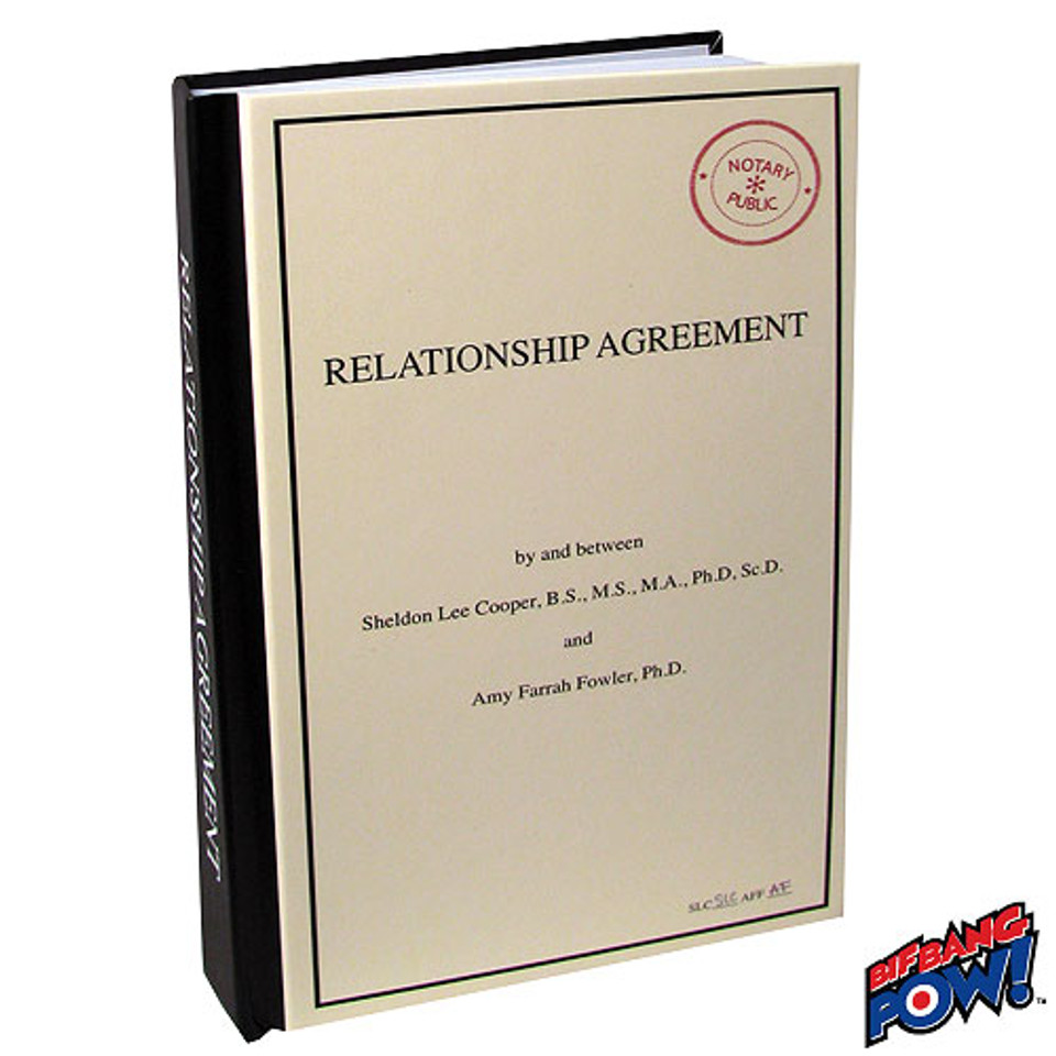 The Big Bang Theory Relationship Agreement Journal