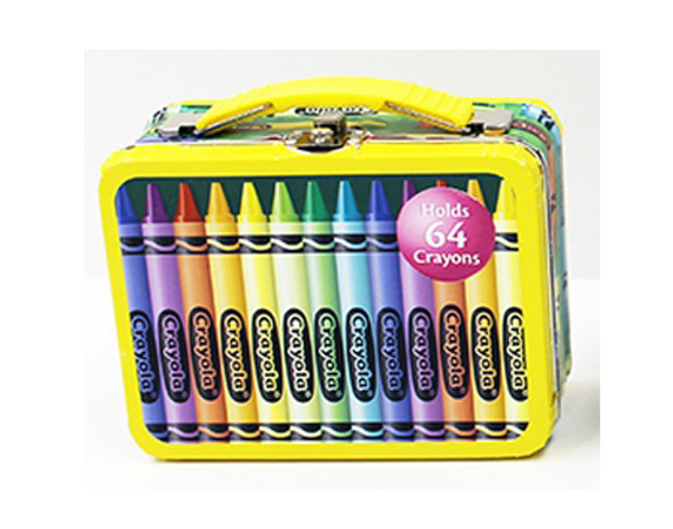 Crayola Small Carry All Tin - Yellow