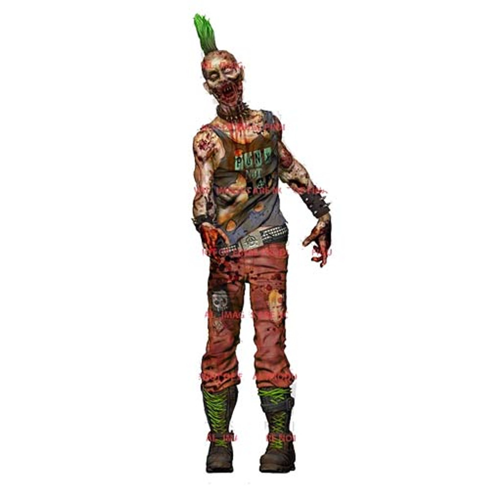 The Walking Dead Comic Series 3 Punk Rock Zombie Figure