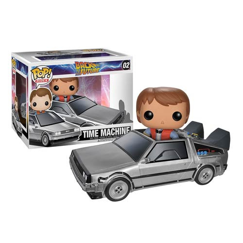 Back to the Future DeLorean Time Machine Pop! Vinyl Vehicle w/Marty McFly Figure