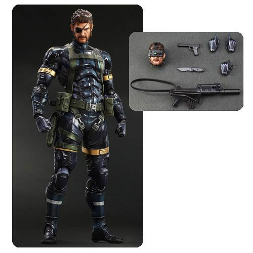 Metal Gear Solid V Ground Zeroes Snake Play Arts Kai Action Figure