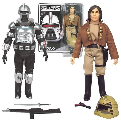 Battlestar Galactica Cylon and Captain Apollo Action Figures