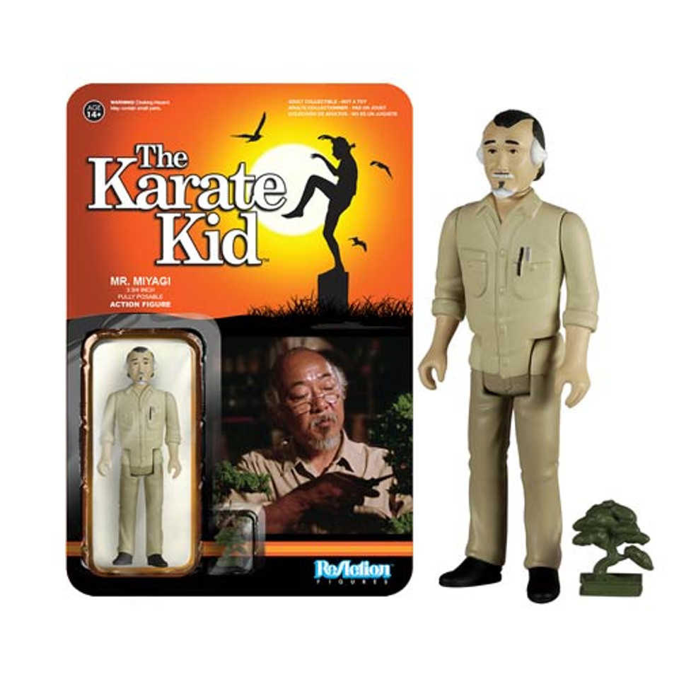 Karate Kid Mr. Miyagi ReAction 3 3/4-Inch Retro Action Figure