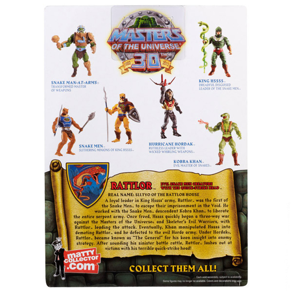 Masters Of The Universe Classics Rattlor Figure