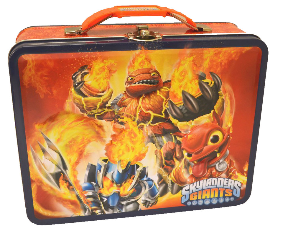 Skylanders Orange Embossed Large Lunch Box