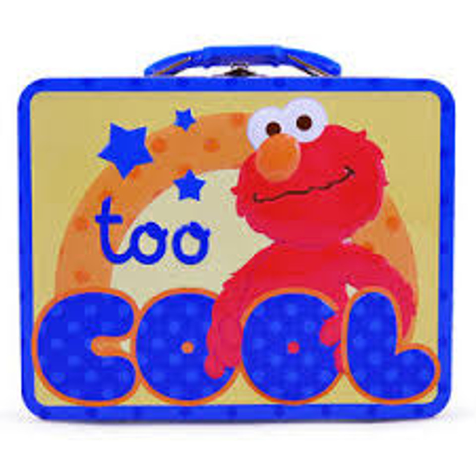 Sesame Street Elmo Too Cool Embossed Carry All Tin Lunch Box