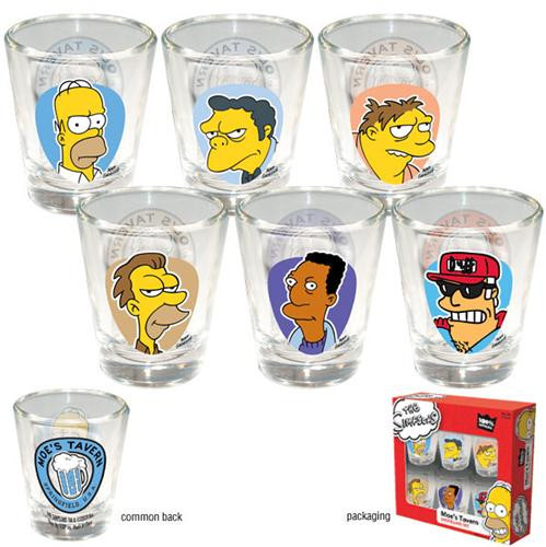 The Simpsons Moe's Tavern Shotglass 6-Pack