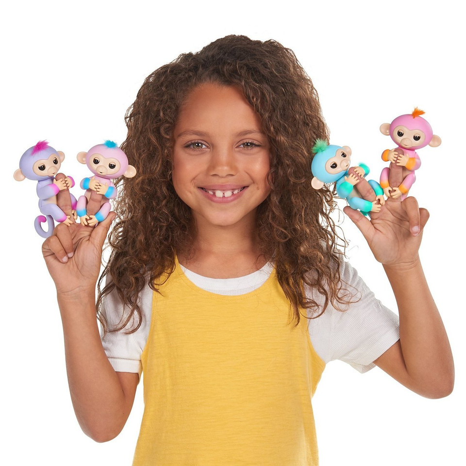 Fingerlings 2Tone Monkey - Candi (Pink with Blue accents)