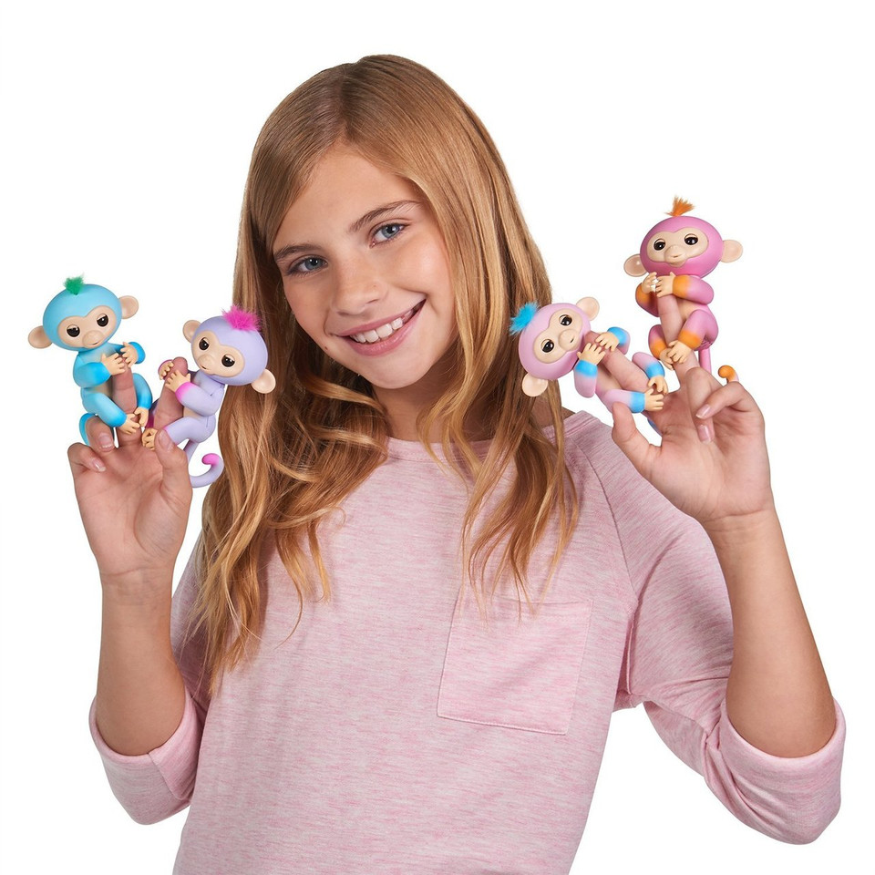 Fingerlings 2Tone Monkey - Candi (Pink with Blue accents)
