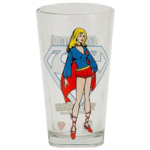 Supergirl Glass Toon Tumbler