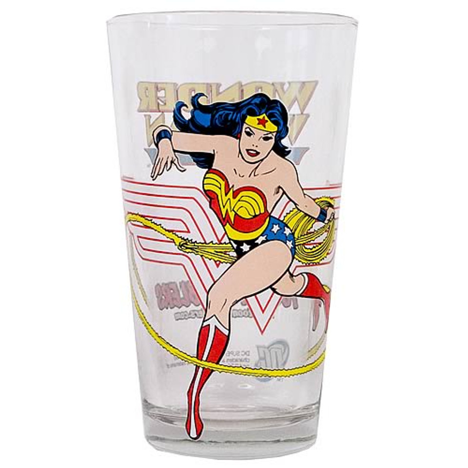 Wonder Woman Glass Toon Tumbler