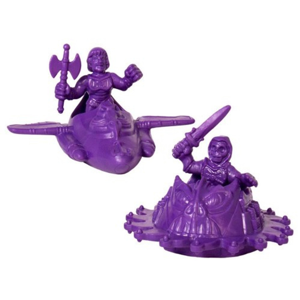 Masters of the Universe M.U.S.C.L.E. Wind Raider and Roton - Purple