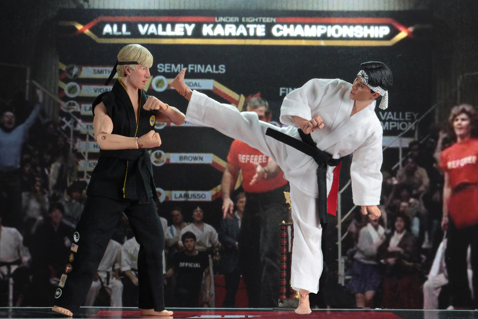 Karate Kid 1984 All-Valley Karate Championships Tournament Cloth 8-Inch Action Figure 2-Pack