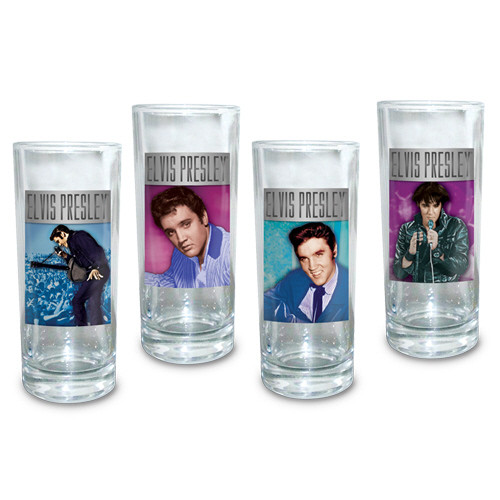 Elvis Presley 10-ounce Glasses 4-Pack