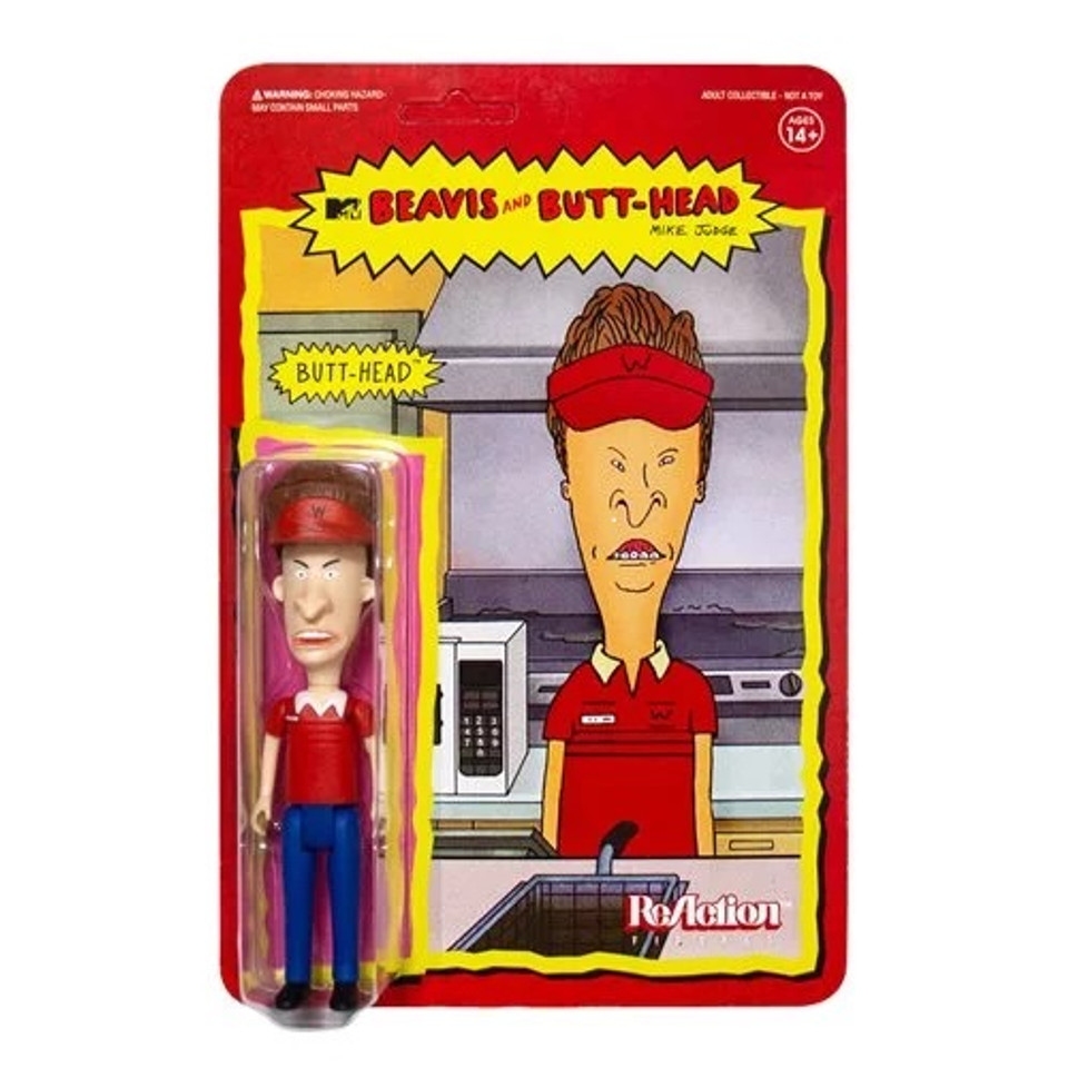 Beavis & Butt-Head Burger World Butt-Head 3 3/4-Inch ReAction Figure
