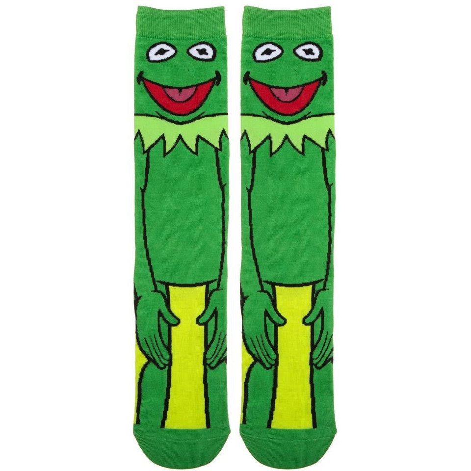 The Muppets Kermit 360 Character Crew Socks