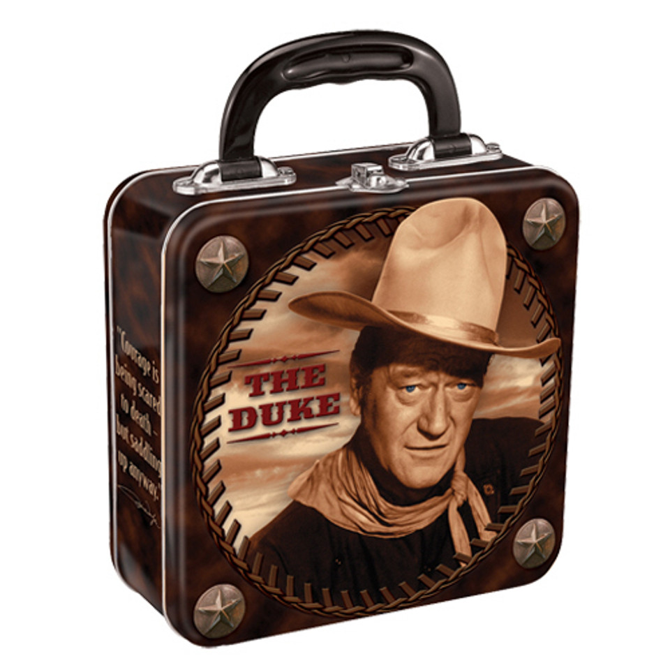 John Wayne Square Tin Tote