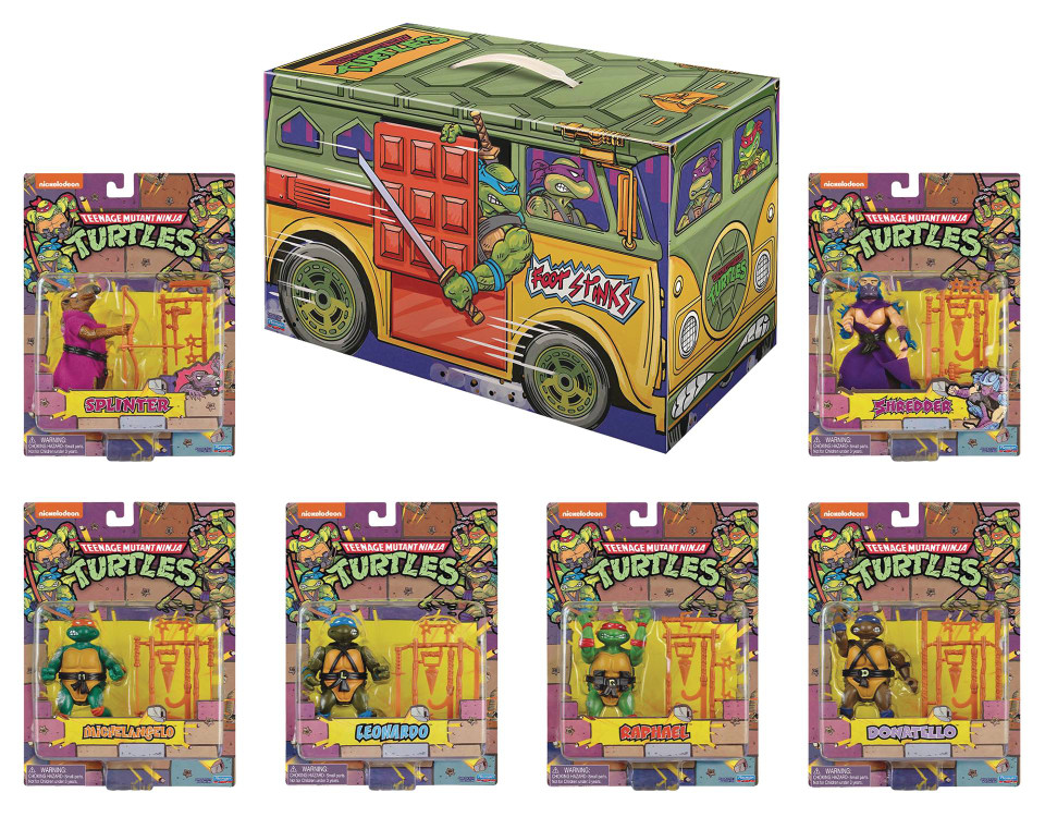 Teenage Mutant Ninja Turtles Retro Rotocast 6-Piece Action Figure Box Set - SDCC 2020 Previews Exclusive