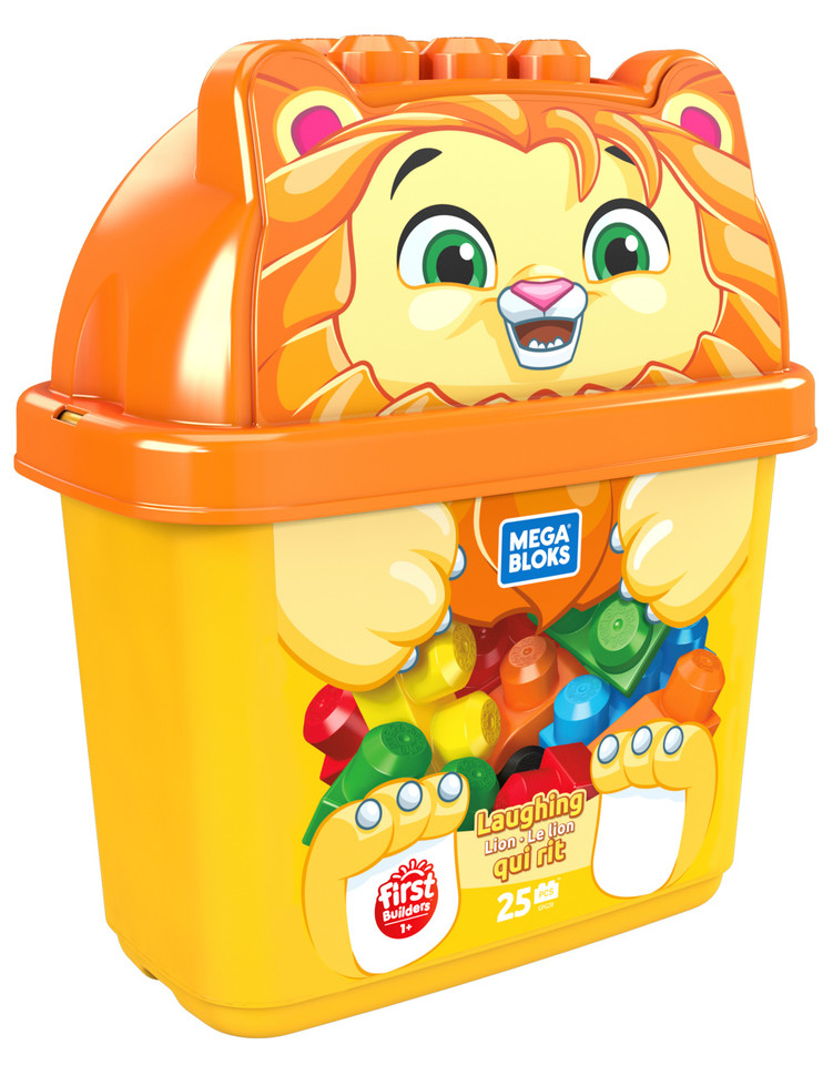 Mega Bloks First Builders Laughing Lion with Big Building Blocks