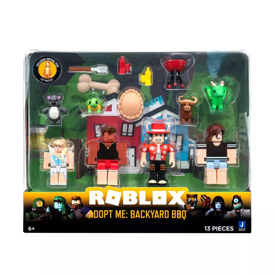 Roblox Adopt Me Backyard BBQ Figure Pack (Includes Exclusive Virtual Item)