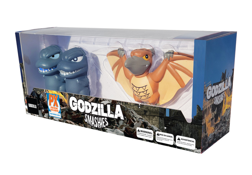 Godzilla Smashies Stress Doll 3-Pack - SDCC 2021 Previews Exclusive