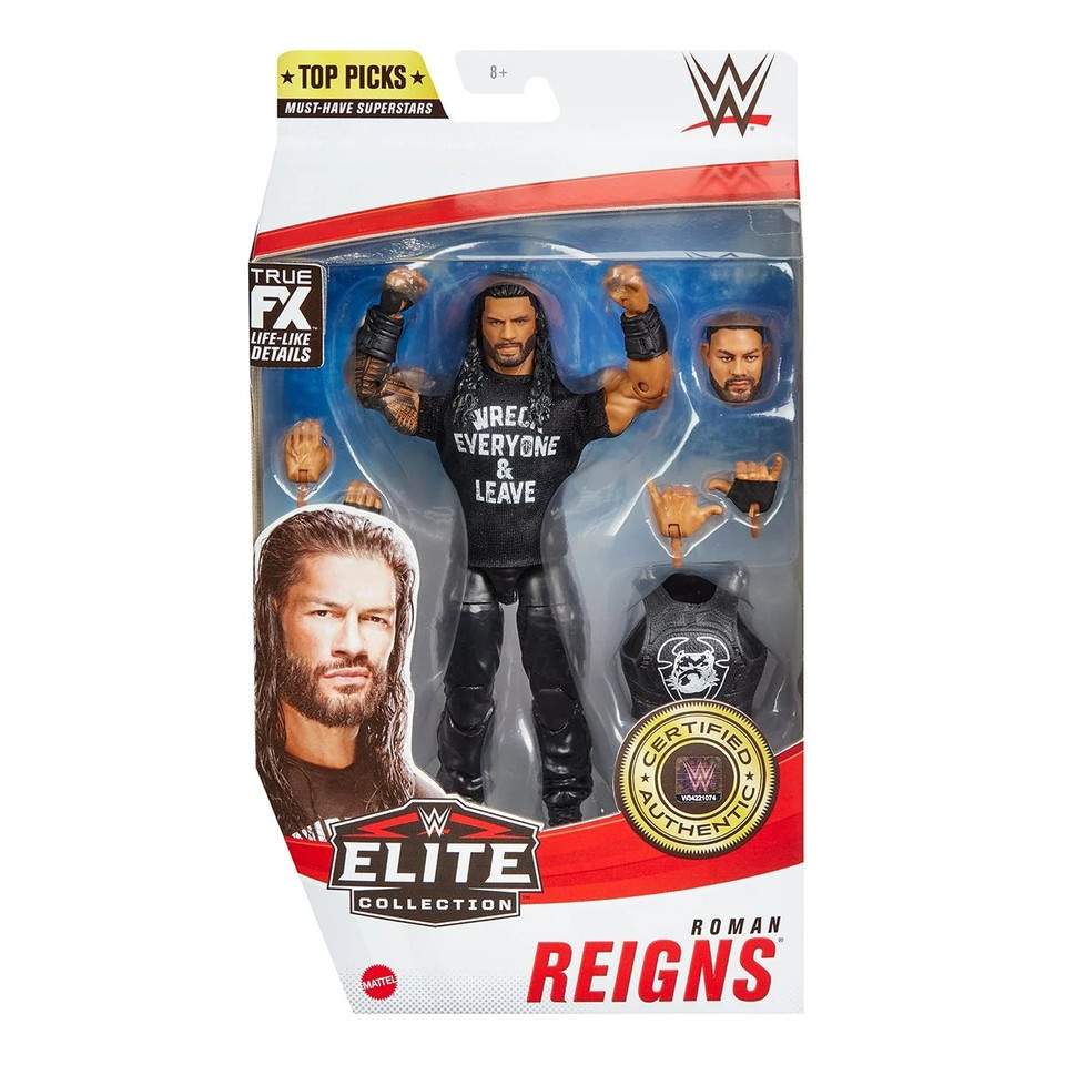 WWE Top Picks 2021 Roman Reigns Elite Action Figure