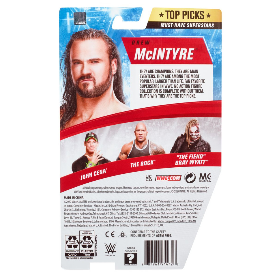 WWE Top Picks 2021 Drew McIntyre Basic Action Figure