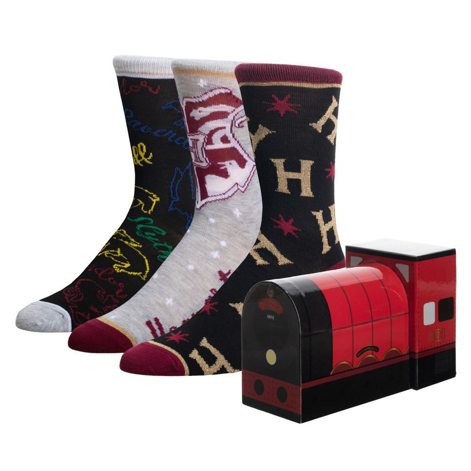 Harry Potter Train 3 Pair Crew Box Set Harry Potter Train 3 Pair Crew Box Set