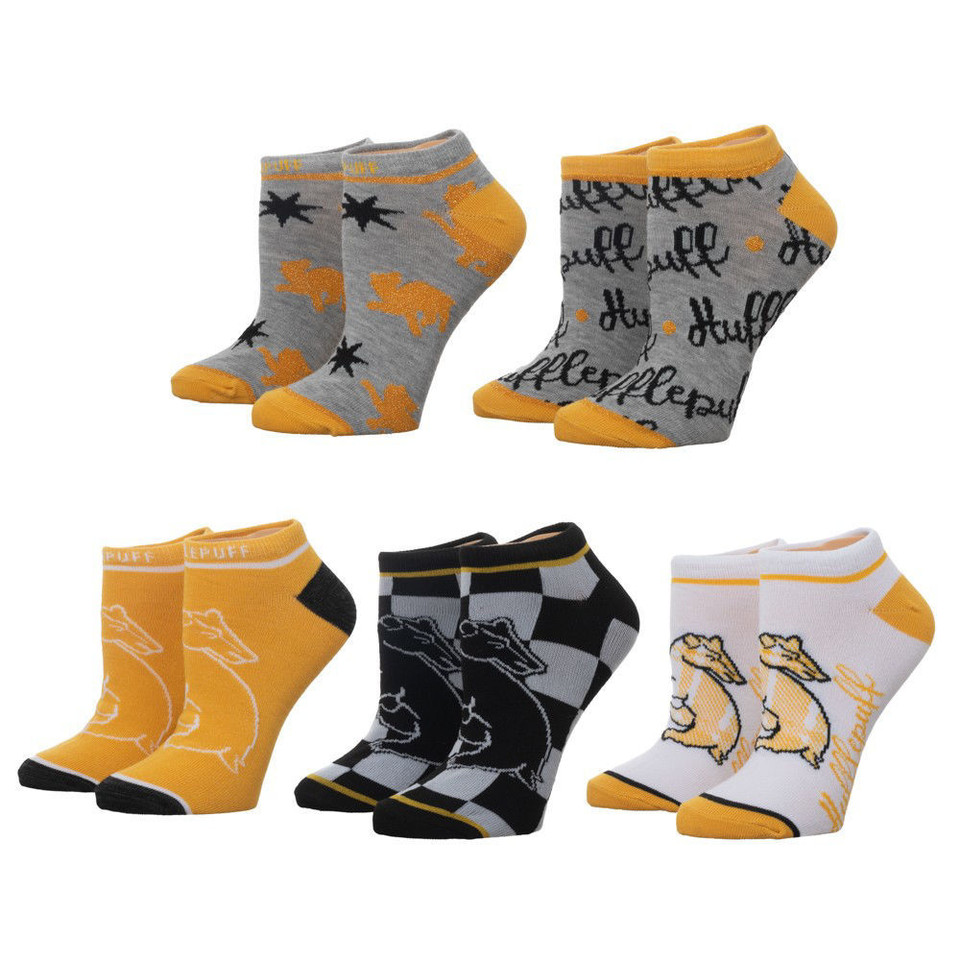 Harry Potter Hufflepuff 5 Pair Ankle Socks
