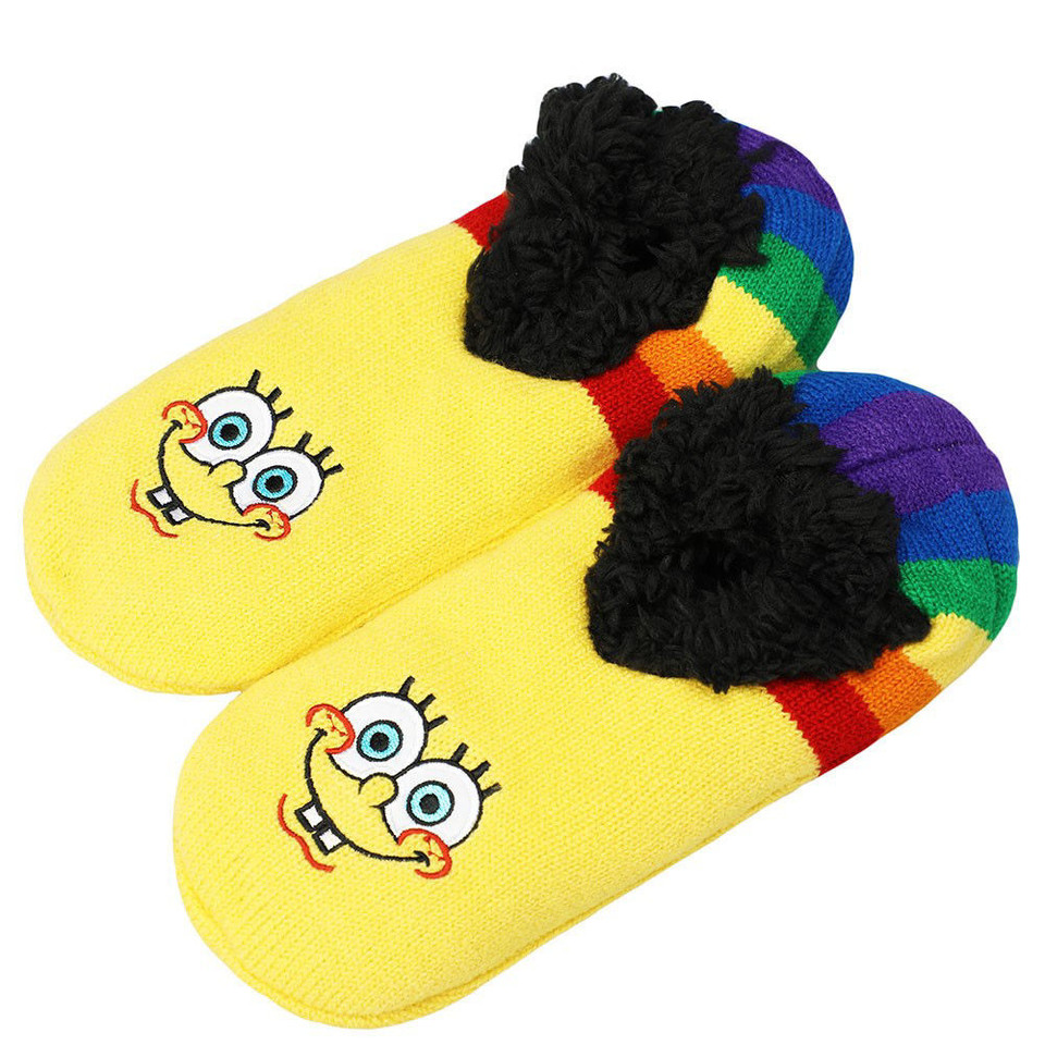 Spongebob Rainbow Slipper Socks