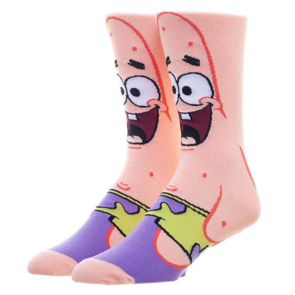 Spongebob Patrick 360 Character Crew Sock