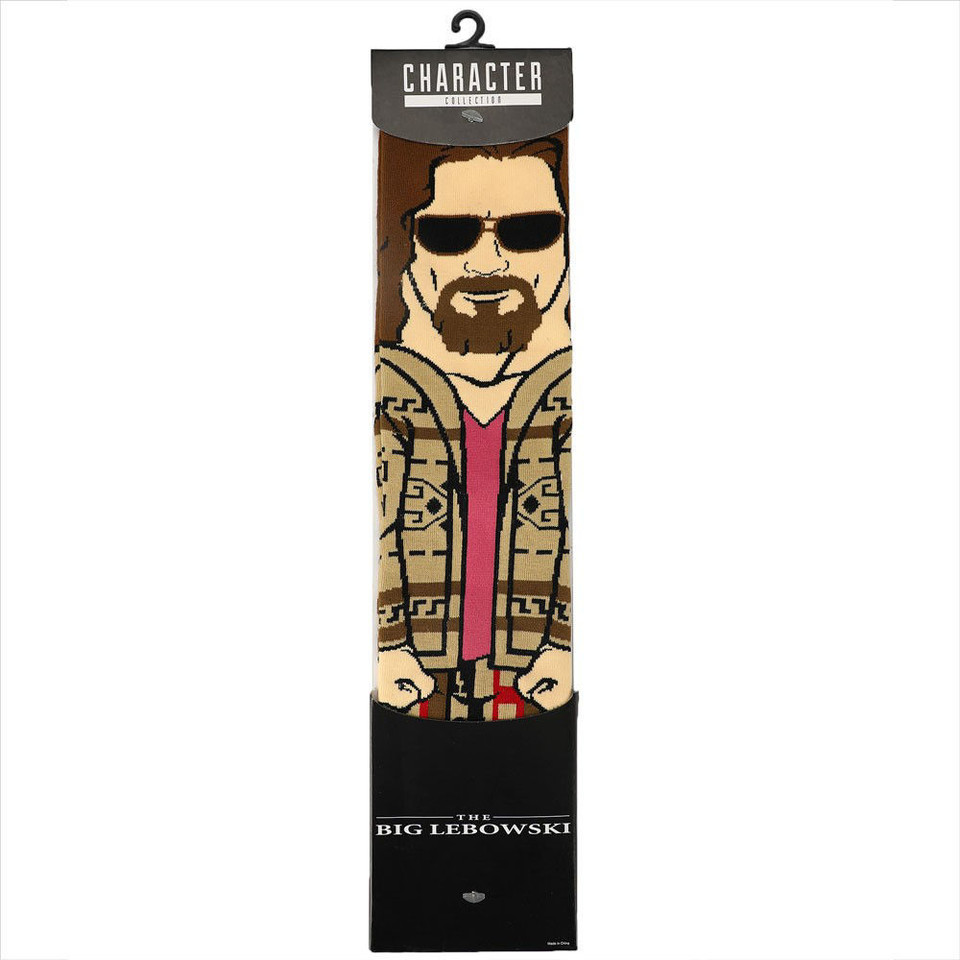 The Big Lebowski The Dude 360 Character Mens Crew Socks