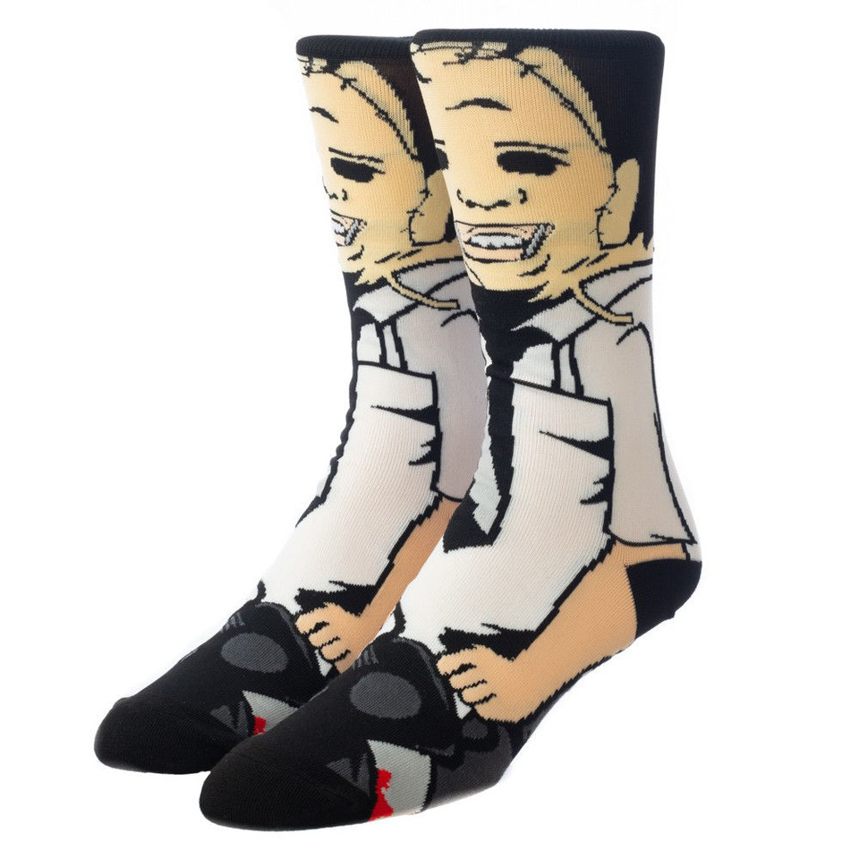 Texas Chainsaw Massacre Leatherface 360 Character Crew Socks