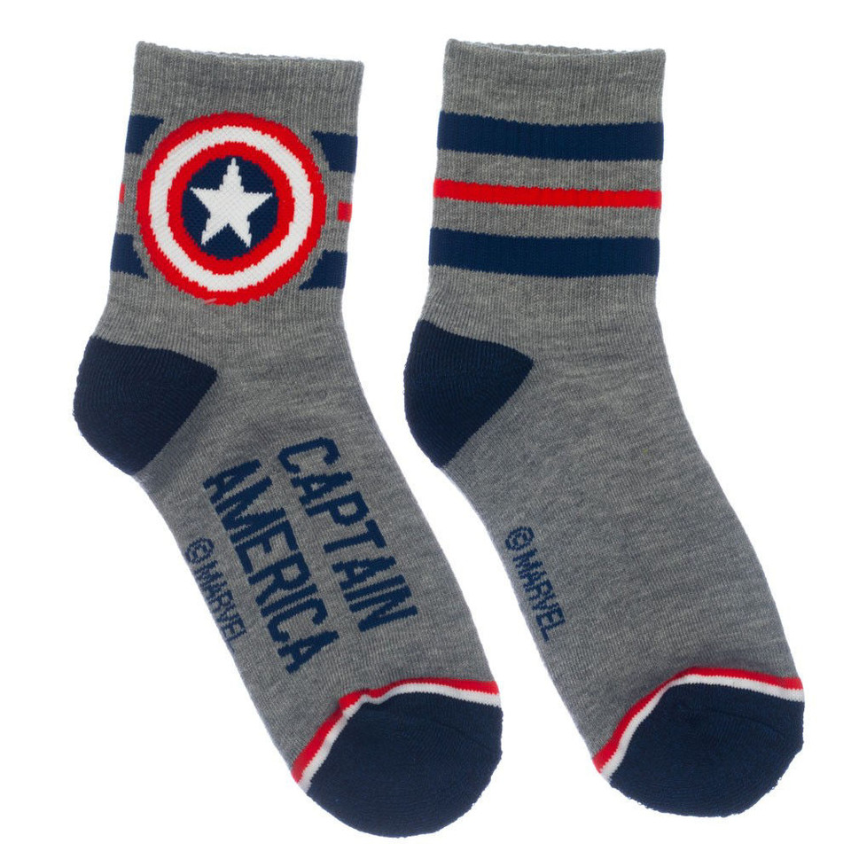 Marvel Quarter Crew 3 Pair Socks
