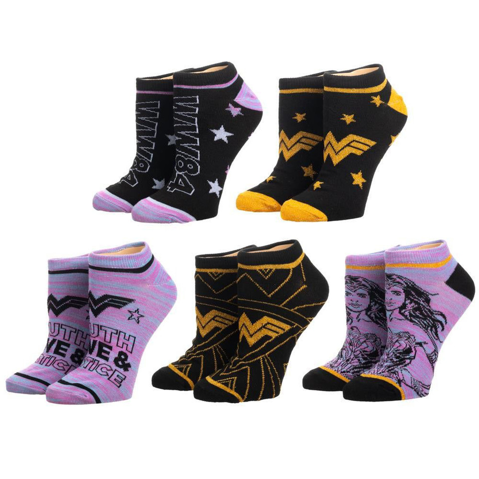 Wonder Woman 1984 5 Pair Ankle Socks