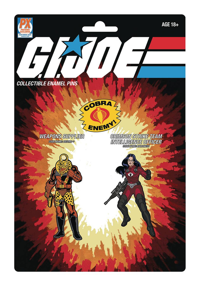 G.I. Joe Destro and Baroness Pin Set 2-Pack - SDCC 2021 Previews Exclusive G.I. Joe Destro and Baroness Pin Set 2-Pack - SDCC 2021 Previews Exclusive