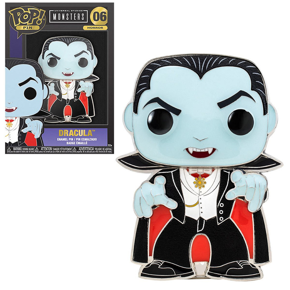 Funko Universal Monsters Dracula Large Enamel Pop! Pin Funko Universal Monsters Dracula Large Enamel Pop! Pin