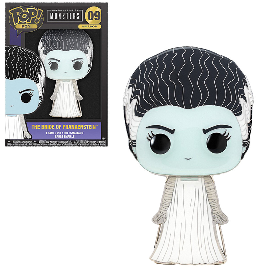 Funko Universal Monsters Bride of Frankenstein Large Enamel Pop! Pin Funko Universal Monsters Bride of Frankenstein Large Enamel Pop! Pin