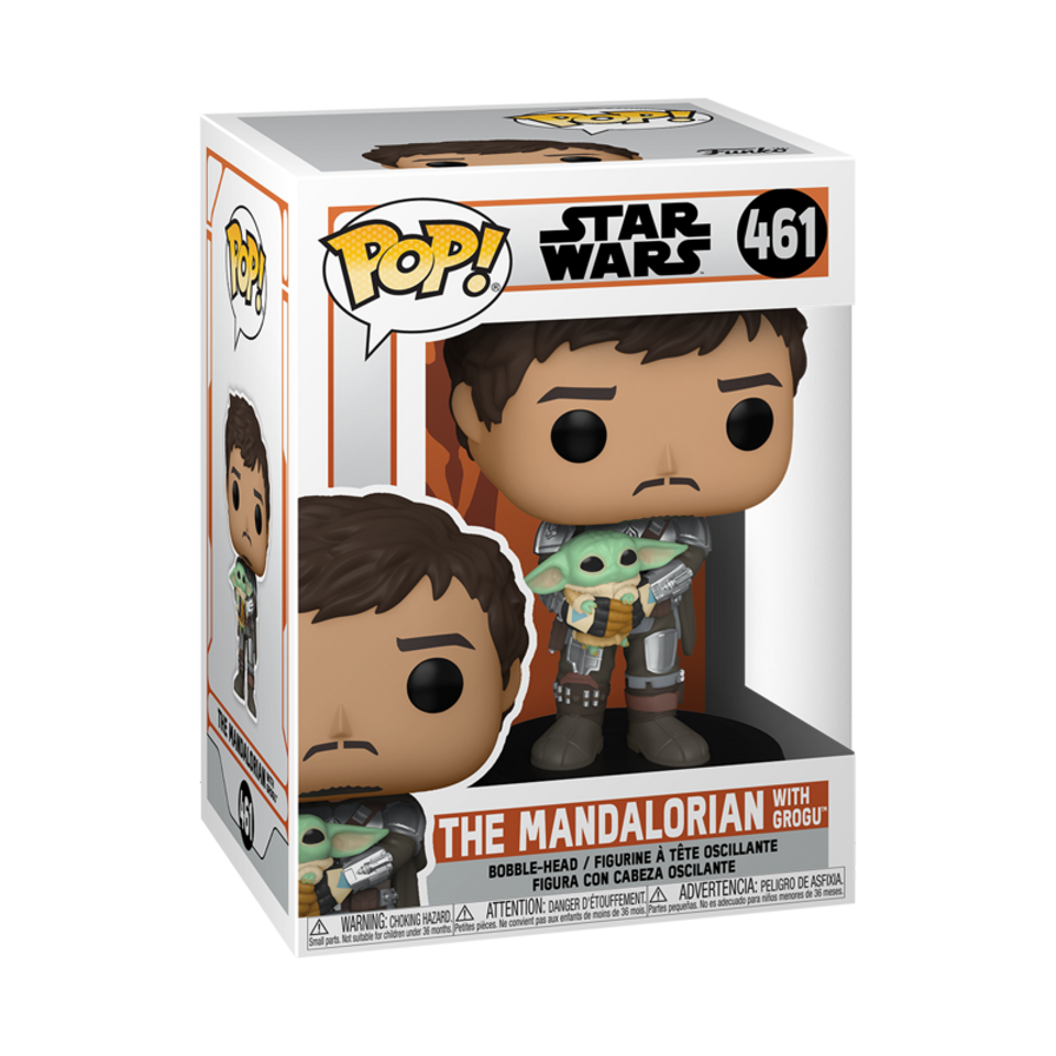 Funko Star Wars: The Mandalorian Mando Holding Child Pop! Vinyl Figure Funko Star Wars: The Mandalorian Mando Holding Child Pop! Vinyl Figure
