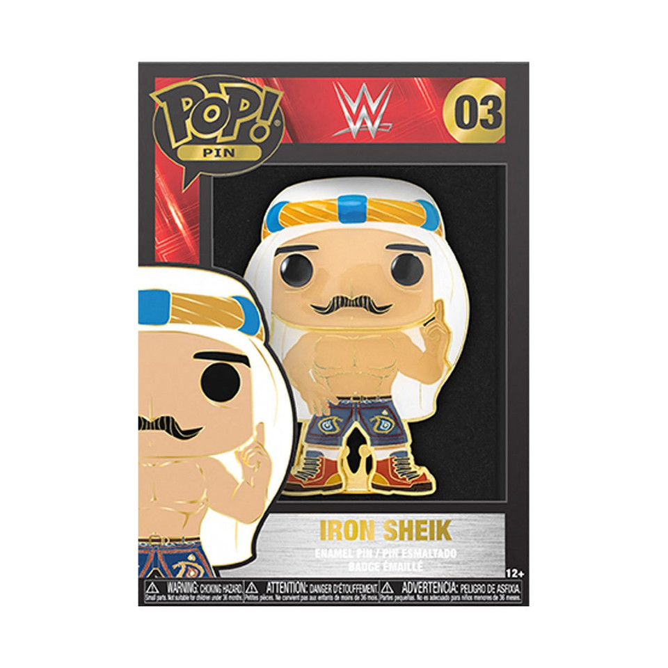 Funko WWE The Iron Sheik Large Enamel Pop! Pin Funko WWE The Iron Sheik Large Enamel Pop! Pin