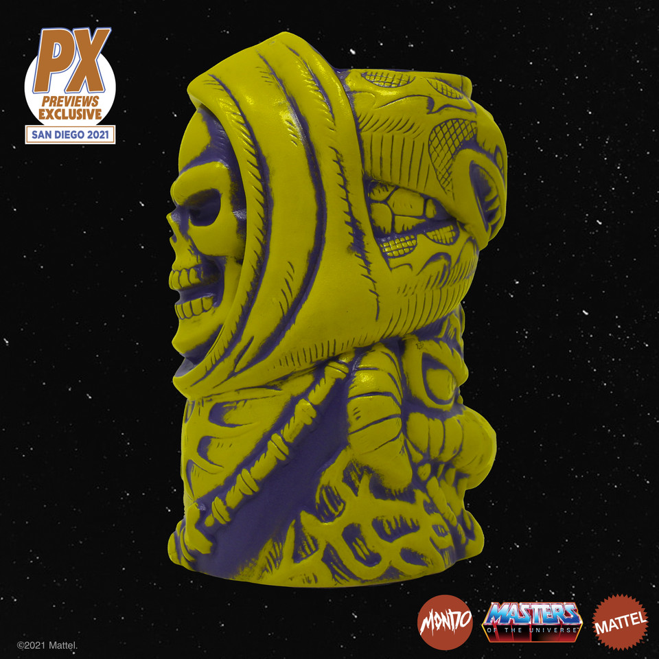 Masters of the Universe Skeletor Bone Yellow Variant Tiki Mug - SDCC 2021 Previews Exclusive