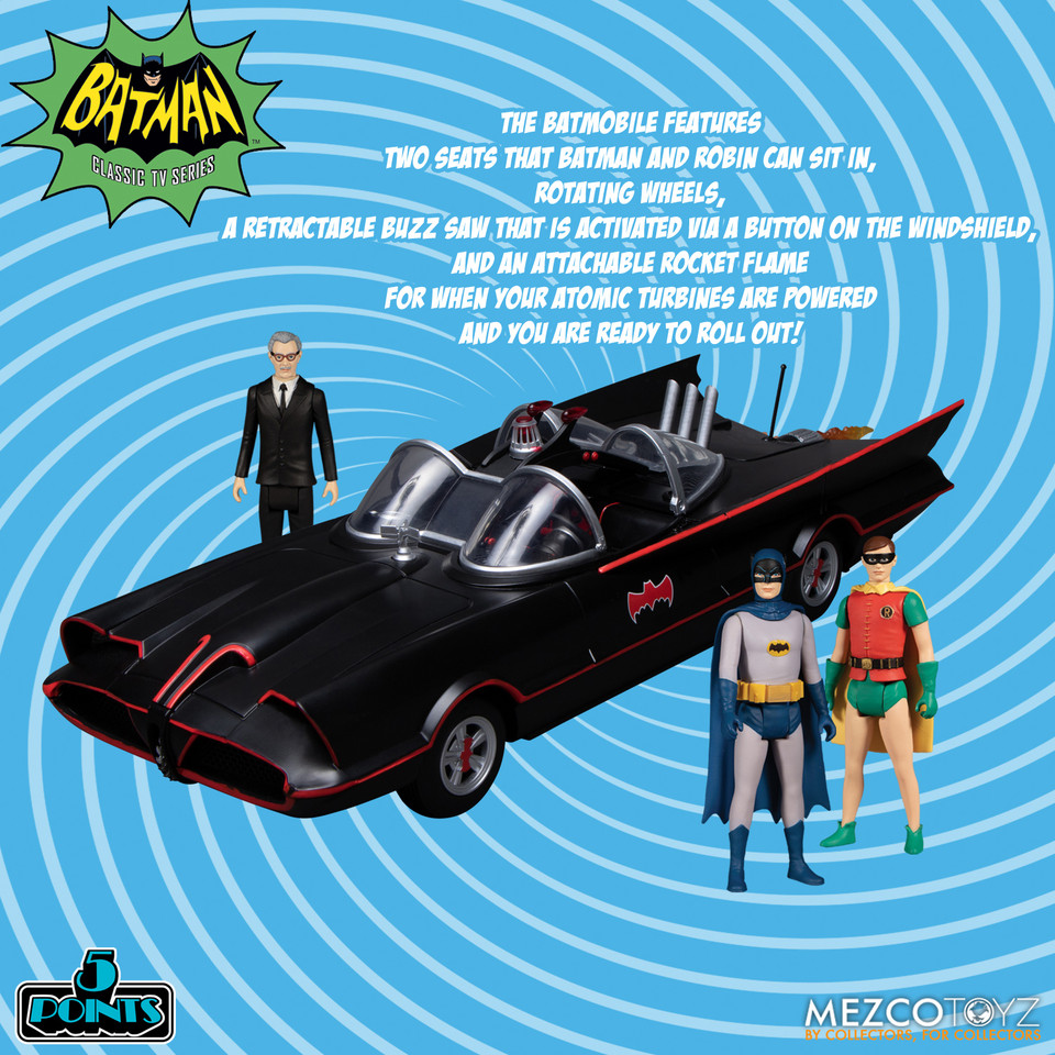 Mezco Toyz Batman (1966) 5 Points Deluxe Boxed Set