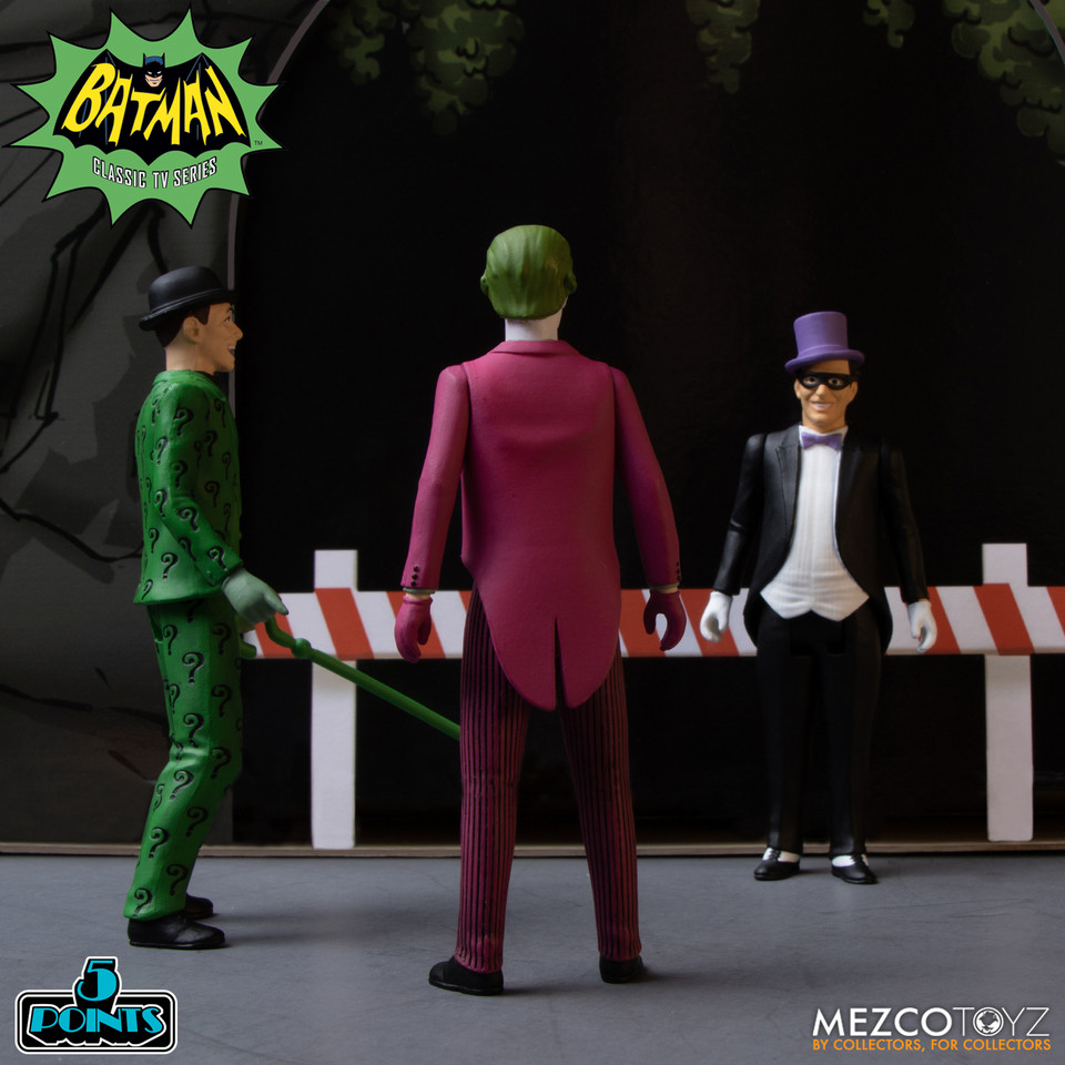 Mezco Toyz Batman (1966) 5 Points Deluxe Boxed Set