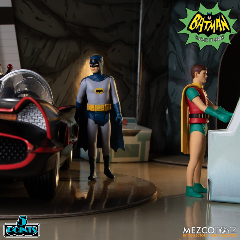 Mezco Toyz Batman (1966) 5 Points Deluxe Boxed Set