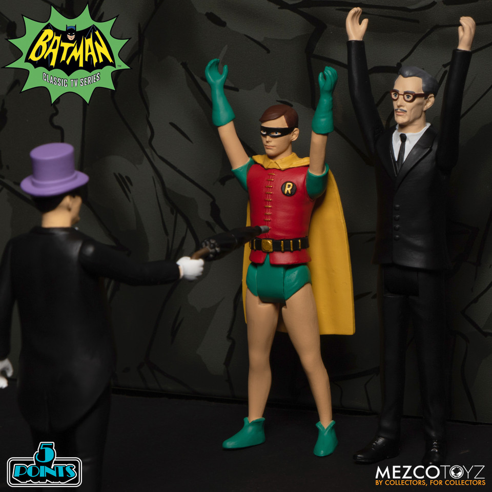 Mezco Toyz Batman (1966) 5 Points Deluxe Boxed Set
