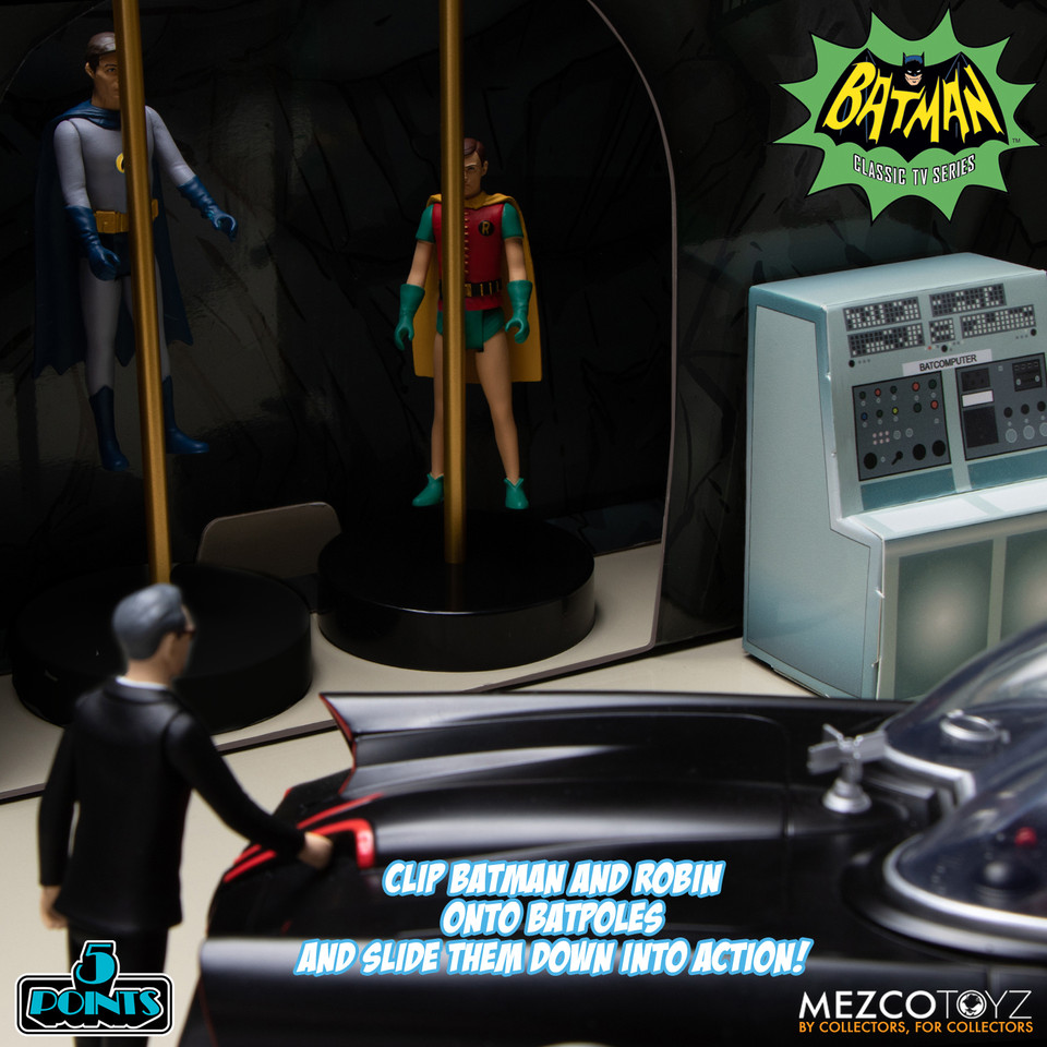 Mezco Toyz Batman (1966) 5 Points Deluxe Boxed Set